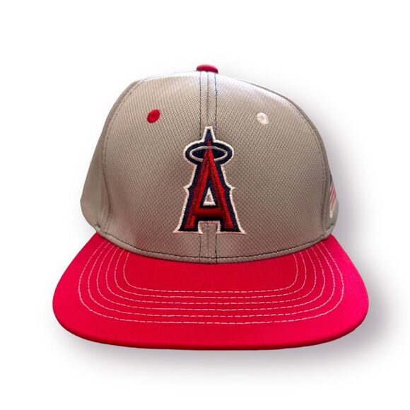 Anaheim Angels Baseball Snapback American Flag Hat Patriotic USA - Picture 2 of 6